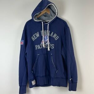 New England Patriots Reebok Sweatshirt Navy Blue Size Medium